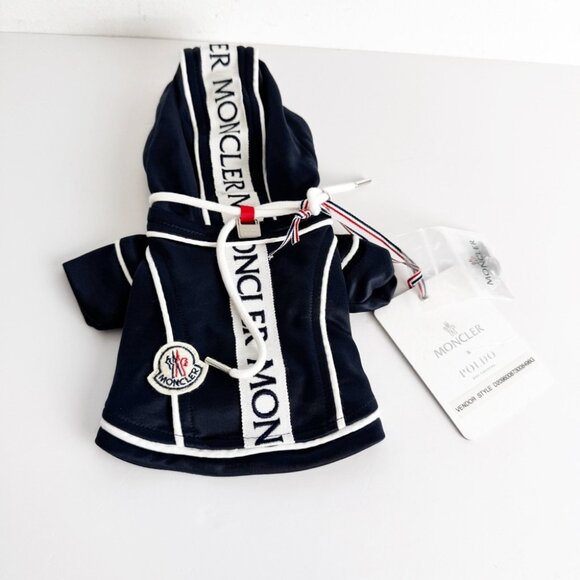 NWT Moncler x Poldo Dog Couture Sweater size 00 Navy Blue - Picture 1 of 11